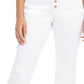 INC International Concepts Women's Curvy Double-Hem Ankle Jeans White Size 6