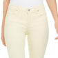 Style & Co Women's Light Wash Skinny Ankle Jeans Yellow Size 10