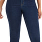 Style & Co Women's Uptown Raw Hem Skinny Jeans Blue Size 6