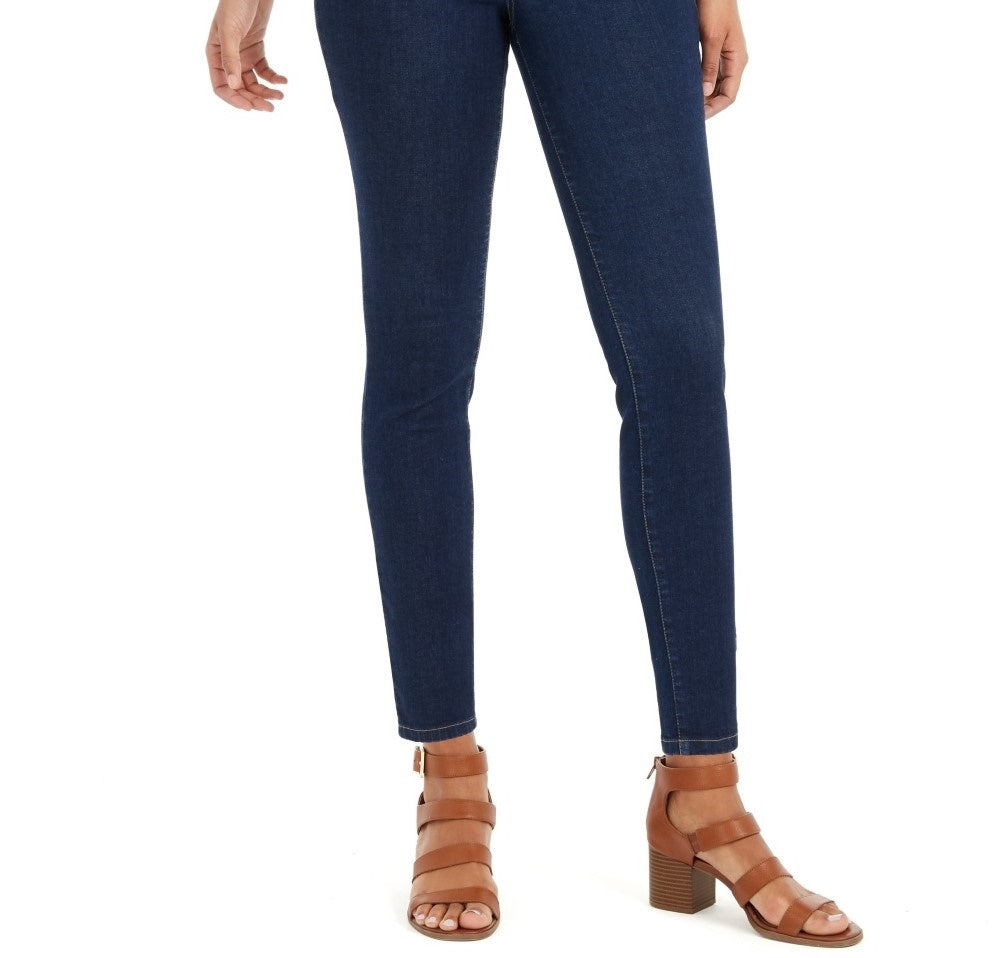 Style & Co Women's Uptown Raw Hem Skinny Jeans Blue Size 6