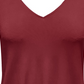 JM Collection Women's Tie-Front Top Red Size Large