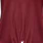 JM Collection Women's Tie-Front Top Red Size Large