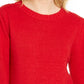 Style & Co Women's Puffy-Sleeve Sweater Red Size XX-Large
