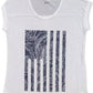 Style & Co Women's Tropical Flag Graphic T-Shirt Navy Size Large