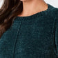Style & Co Women's Chenille Pullover Sweater Green Size X-Large