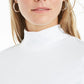 Charter Club Women's Supima Cotton Mock-Neck Top White Size XX-Large