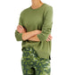 Style & Co Women's Crewneck Sweater Green Size X-Large
