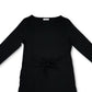Charter Club Women's Long-Sleeve Tie-Waist Top Black Size XX-Large