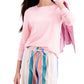 Style & Co Women's Long Sleeve Top Pink Size X-Small
