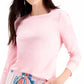 Style & Co Women's Long Sleeve Top Pink Size X-Small