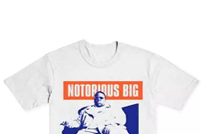Merch Traffic Men's Biggie Kanji Graphic T-Shirt White Size XX-Large