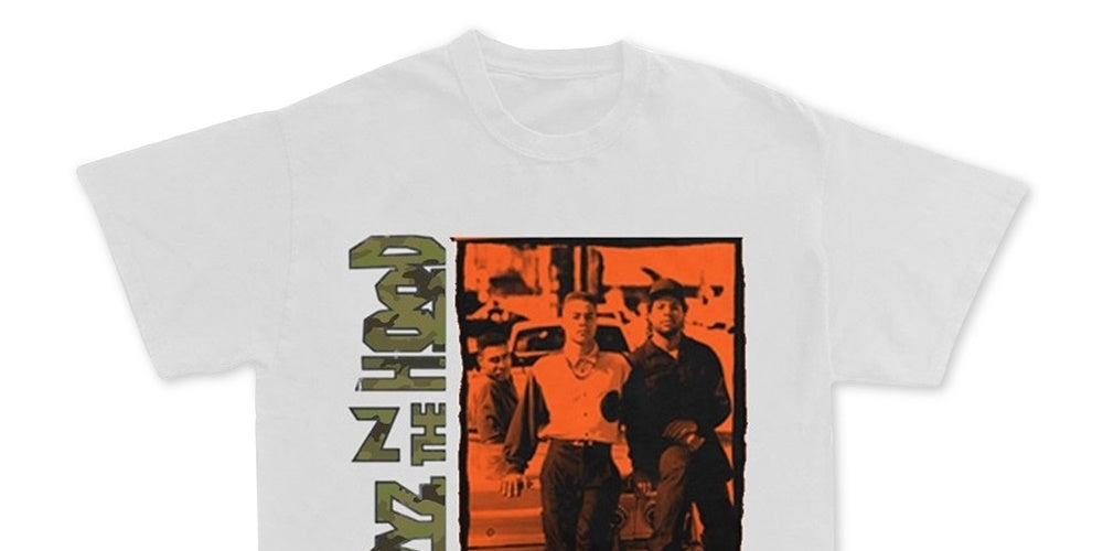 Merch Traffic Men's White Printed Short Sleeve T-Shirt White Size XX-Large