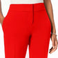 Kasper Women's Slim Straight-Leg Modern Trousers Red Size 10