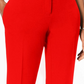 Kasper Women's Slim Straight Leg Modern Trousers Red Size 16