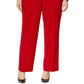 Kasper Women's Straight Leg Modern Dress Pants Red Size 20W