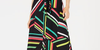 Bar III Women's Printed Skirt Black Size 0