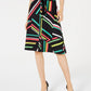 Bar III Women's Printed Skirt Black Size 2