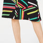 Bar III Women's Printed Skirt Black Size 2