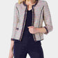 Anne Klein Women's Twill Fringe Jacket White Size 6