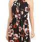 INC International Concepts Women’s Floral Print Halter Maxi Dress Black Size18