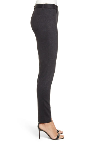 Anne Klein Women's Zip Fly Leggings Grey Size 16