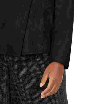 Anne Klein Women's Plus Size Asymmetrical Wrap Jacket Black Size 2X