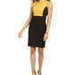 Kasper Women's Colorblocked Sheath Dress Black Size 8