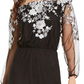 INC International Concepts Women's Embroidered Off-The-Shoulder Maxi Dress Black Size 8