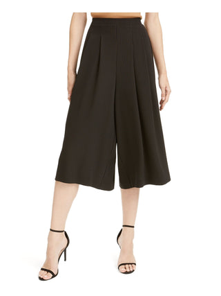 Anne Klein Women's Black Polka Dot Wide Leg Shorts Charcoal Size X-Large