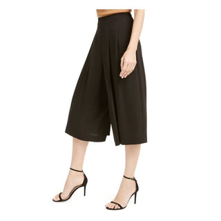 Anne Klein Women's Black Polka Dot Wide Leg Shorts Charcoal Size X-Large