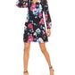 INC International Concepts Women's Bow-Back Shift Dress Black Size Medium