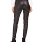 Bar III Women's Faux-Leather Skinny Pants Black Size XX Small