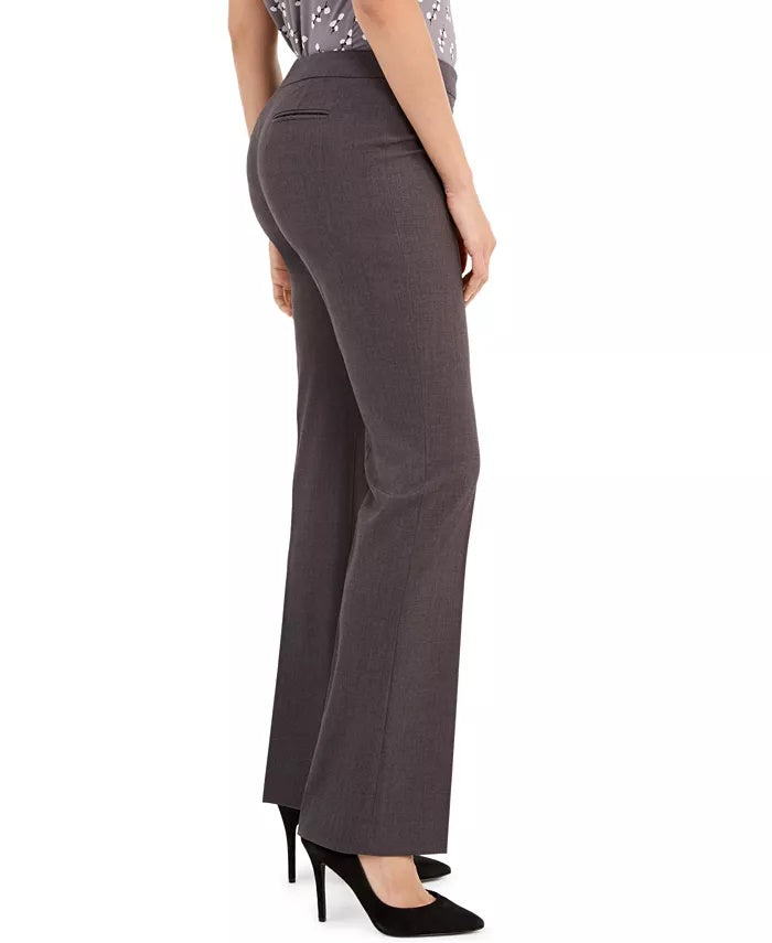 Anne Klein Women's Wide-Leg Career Pants Gray Size 10