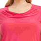 Kasper Women's Plus Size Cowlneck Solid Stretch Top Pink Size 1X