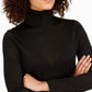 Anne Klein Women's Metallic Flecked Turtleneck Sweater Black Size X-Large