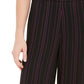 Bar III Women's Striped Wide Leg Pants Black Size 2