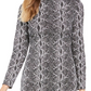 INC International Concepts Women’S Snake-Embossed Sheath Midi Dress Gray Size 12
