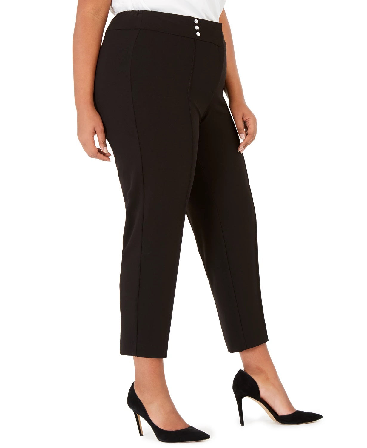 Kasper Women's Straight Leg Pants Black Size 20W