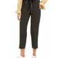 Bar III Women's Striped Tie-Waist Pants Charcoal Size 8