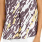 Bar III Women’s Abstract Animal Print V Neck Blouse Black Size X-Small