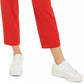 Bar III Women's Button Front Pleated Pants Red Size 10