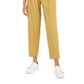 Bar III Women's Button Front Pleated Pants Yellow Size 6