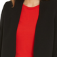Bar III Women's Ruched-Sleeve Blazer Black Size Large