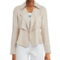 Bar III Women's Open Front Trench Jacket Beige Size Large
