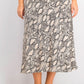Bar III Women's Snake-Print Midi Skirt Beigekhaki Size Extra Small