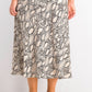 Bar III Women's Snake-Print Midi Skirt Beigekhaki Size Extra Small