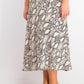 Bar III Women's Snake-Print Midi Skirt Beigekhaki Size Extra Small