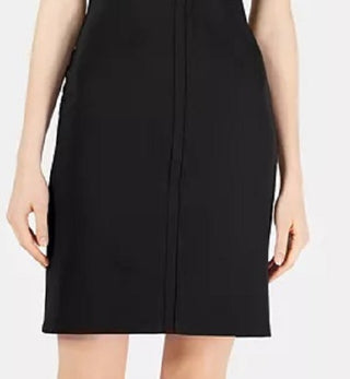 Bar III Women's Split-Neck Bodycon Dress Black Size X-Large