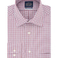 Eagle Men's Classic Regular Fit Non Iron Stretch Collar Check Dress Shirt Red Size 18.5X34X35