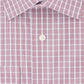Eagle Men's Classic Regular Fit Non Iron Stretch Collar Check Dress Shirt Red Size 18.5X34X35